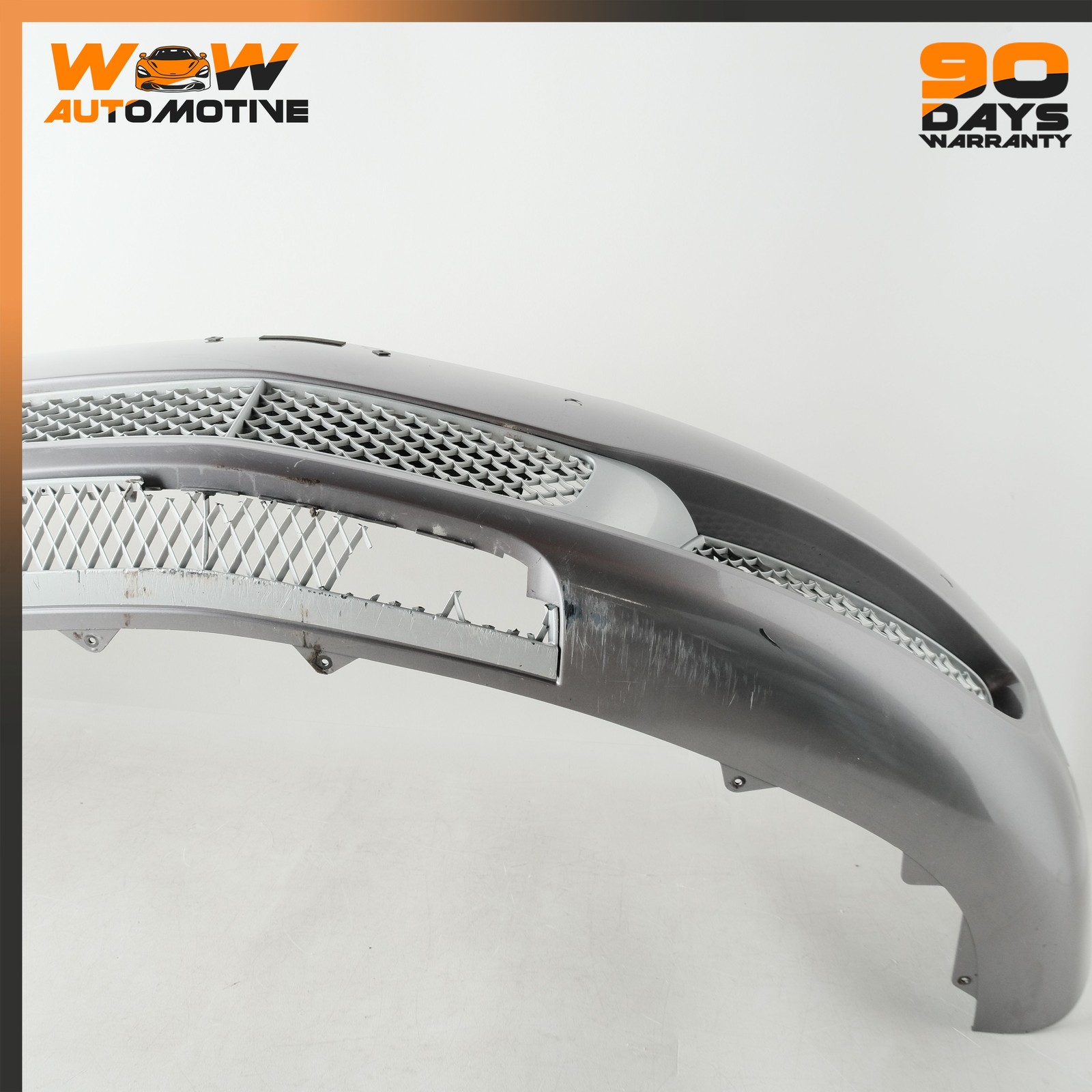 06-13 BENTLEY CONTINENTAL FLYING SPUR FRONT BUMPER SILVER TEMPEST METALLIC OEM