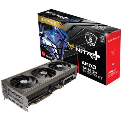 SAPPHIRE Radeon RX 9070 XT Nitro+ Phantom Link OC, Grafikkarte, silber