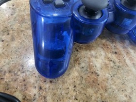 Sony PlayStation 2 PS2 Ocean Blue Clear Controller DualShock OEM SCPH-10010 Read