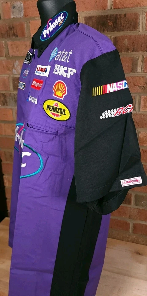 Clint Bowyer Prilosec Wal-Mart Nascar Pit Crew Shirt RCR Chevy Sprint Cup Medium - Image 2 of 4