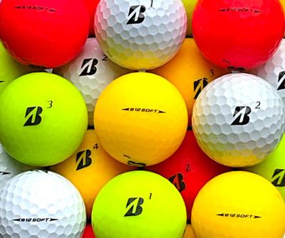 4 Dz Premium AAA Bridgestone E12 Soft Used/ Recycled Golf Balls w/ Asst. Color
