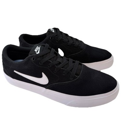 Nike Charge Low Wildleder Schuhe schwarz/weiß Herren Größe UK 7,5 
