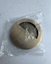 Round Moon Concealed Fix Flush Pull Recessed Sliding Door Handle 
