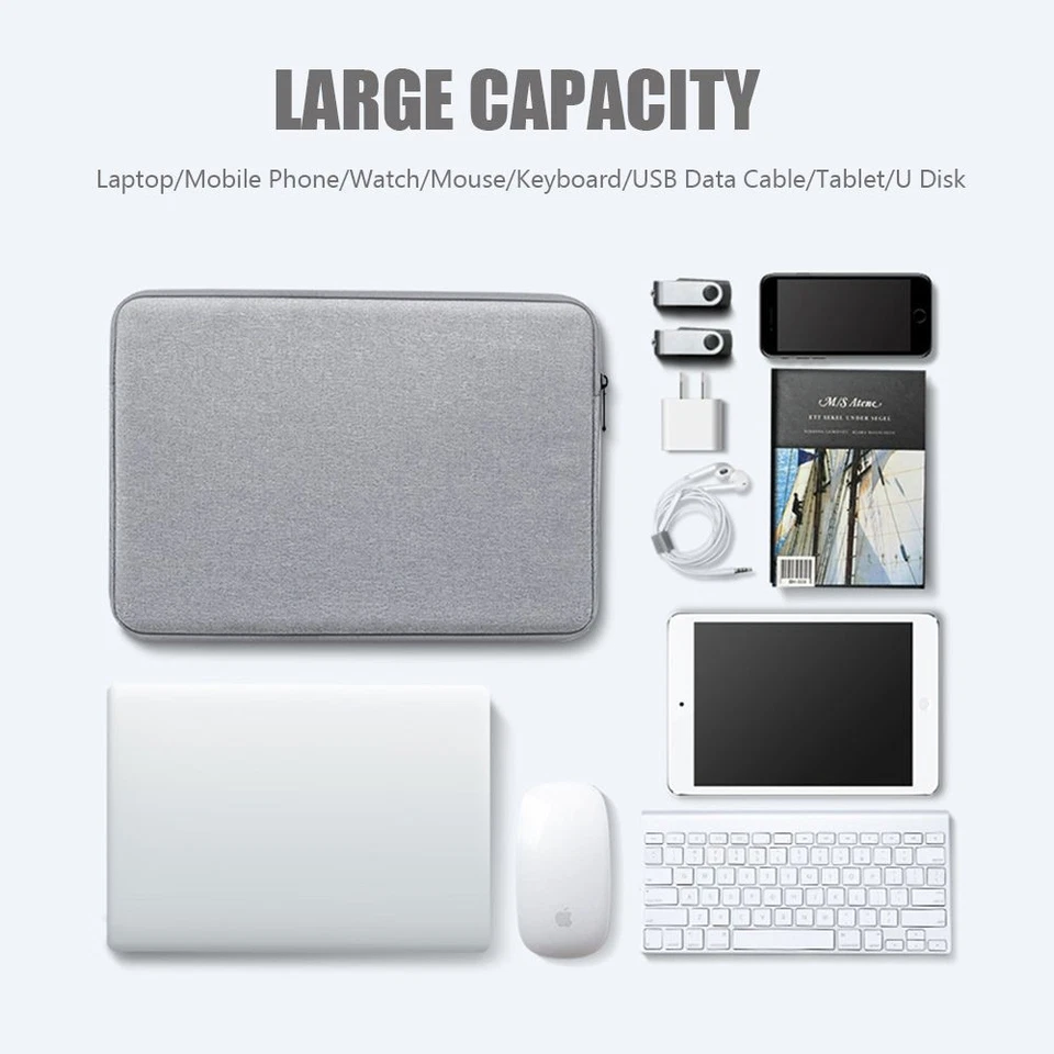 Polyester Cover Notebook Case Laptop Bag Sleeve For MacBook HP Dell Lenovo - Image 2 of 4