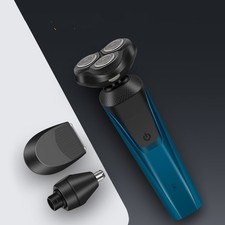 4Drotary electric shaver with 3 self sharpening heads 60minute USB charging gift
