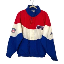 New York Giants Vintage Windreaker Jacket Mens XL Apex One Full Zip