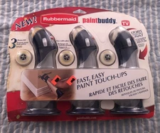 Rubbermaid Paint Buddy 3 Room Kit Fast Easy Touch Up Tool Foam Roller Storage