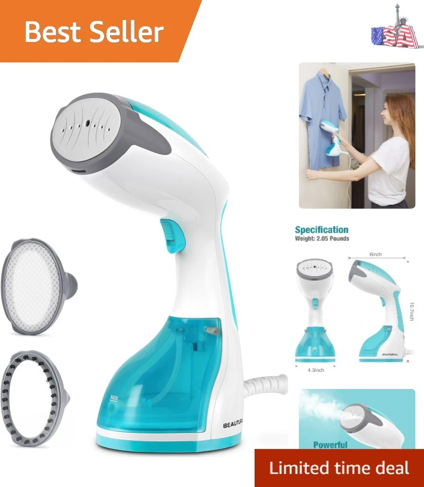 Steamer for Clothes, Portable Handheld Garment Fabric Wrinkles Remover, 30-Se...