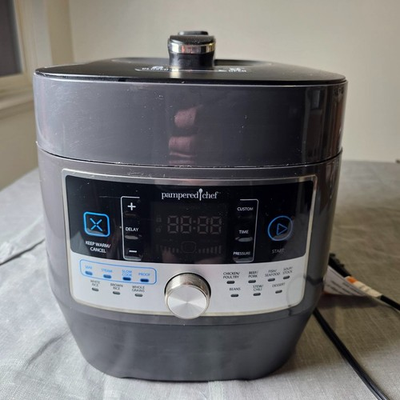 #ad #ad Pampered Chef 16 in 1 Electric Pressure Cooker #100011 Includes Only Shown Items $50.00