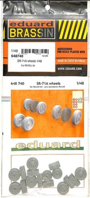 EDU648740 1:48 Eduard Brassin SR-71A Blackbird Wheels (REV kit)