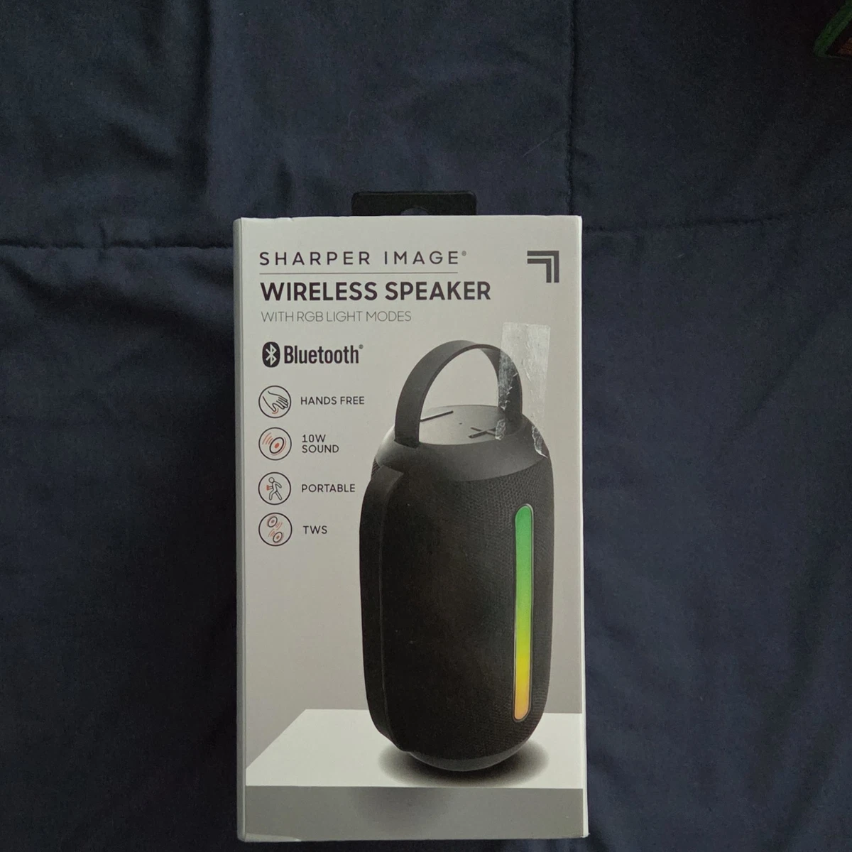 NEW SHARPER IMAGE Bluetooth Speaker Louder As One - White