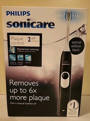 Philips Sonicare 2 Series Plaque Control Special Edition Black Toothbrush SEALED