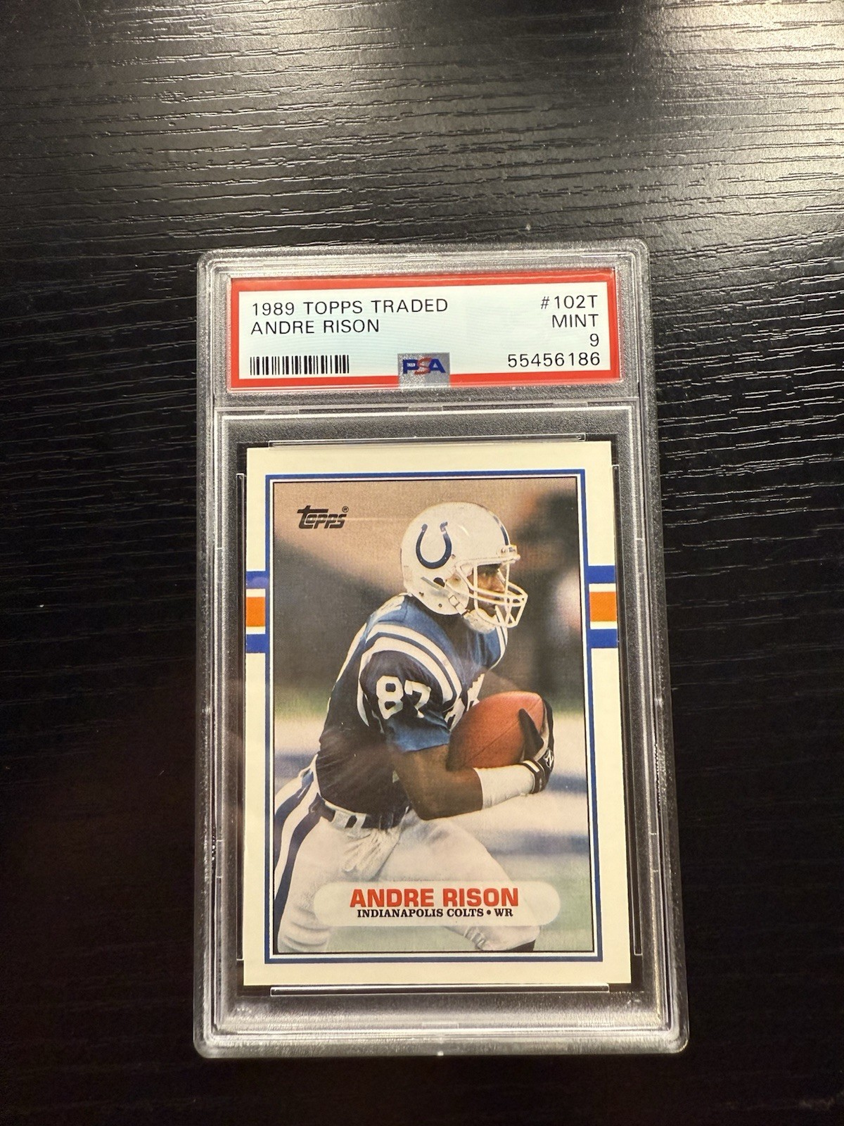 1989 Topps Traded - Andre Rison #102T (RC) PSA 9