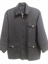 Ralph Lauren Blazer Jacket Women Size 6 Navy Blue Wool Lined