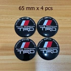 Resin Stickers Reflect Logo TRD Decals Emblem Wheels Center Cap 4 pcs Size 65mm