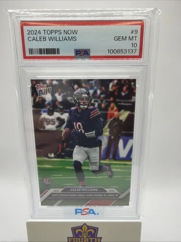 2024 Tops Now # 9 Caleb Williams (RC), Rookie PSA 10