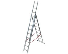 Scala Parallela in Alluminio Altezza 247/594 cm 3x9 Pioli STILO