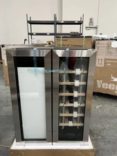 Yeego 24" Dual Zone Fridge Wine Cooler&Beverage Refrigerator Large Capacity
