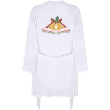 'Christmas Greetings' Adult Dressing Robe / Gown RO051179 