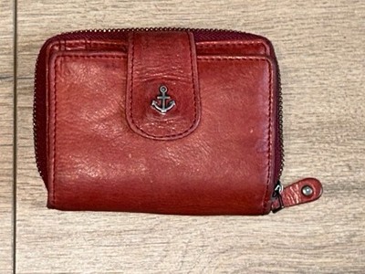 Harbour 2nd Womens Paprika Red Genuine Leather Wallet Credit Card ID