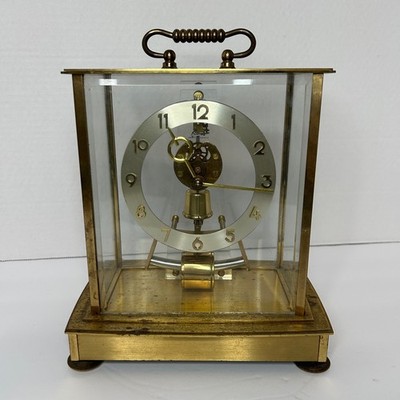 Vtg Kundo Kieninger Obergfell W. German Brass Skeleton Mantel Clock PARTS ONLY