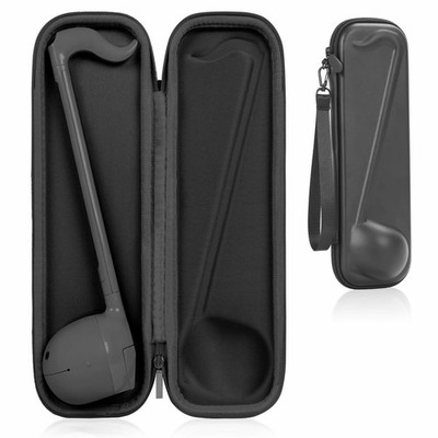 ''Portable Hard Case for Otamatone Musical Instrument Storage with Hand Strap''