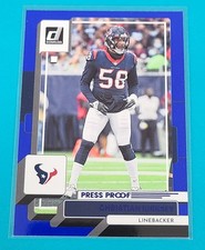 2022 Donruss Blue Press Proof #45 Christian Kirksey Hous Texans FOOTBALL Card V6