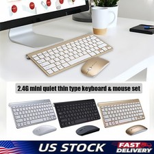 Mini Wireless Keyboard And Mouse Set Waterproof 2.4G For Mac Apple PC Computer
