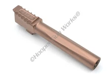HGW Bromont Barrel for Glock 17 9mm Serrated Flush Cut Stainless Steel Copper