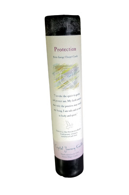 PROTECTION - Crystal Journey Reiki Charged Herbal Magic 7'' Pillar Candle