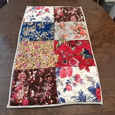 THE COMPANY STORE Boho Patchwork 1- KING Quilted Pillow Sham Multi Color 21 x 37