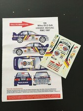 DECALS 1/43 MITSUBISHI LANCE KREMER RALLYE MONTE CARLO 1997 RALLY MONTECARLO