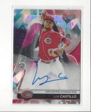 2020 Bowman's Best Best of '20 Atomic Refractor Luis Castillo AUTOGRAPH Reds /25