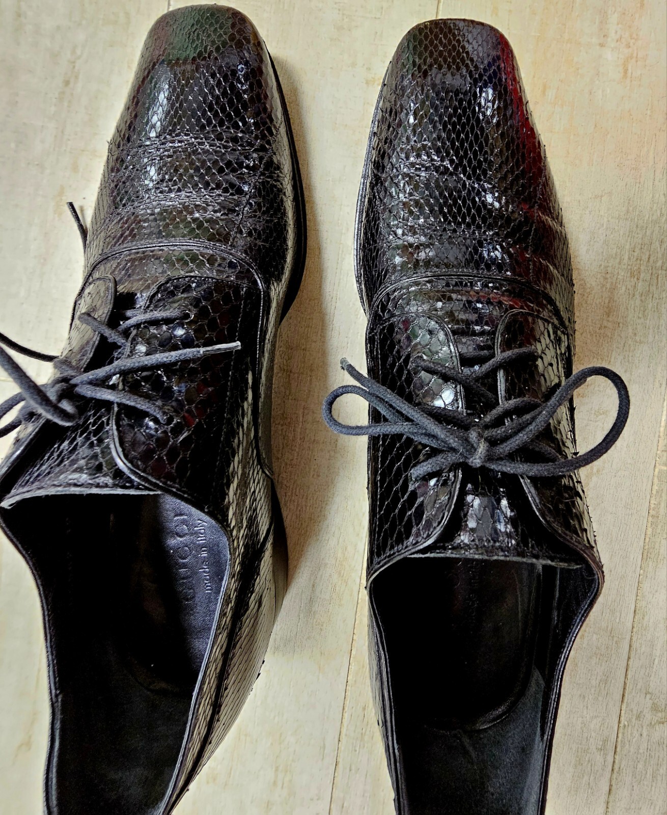 Gucci Python Tom Ford Tom Ford For Gucci Python Snake Skin Black Oxford Lace Up Shoes Very ...