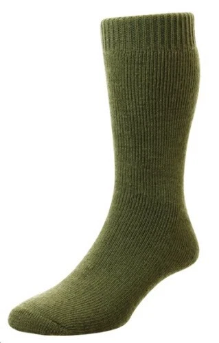 Bisley Rambler Socks Green BISRGN - Wool Cushioned Sock For Walking Hiking Boots