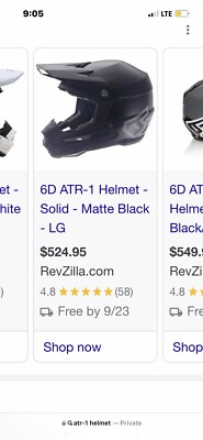6D HELMETS ATR-1 Solid Helmet