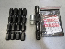 McGard 84527 M14x1.5 Black Lug Nut & Lock Set 1.6" Long - for 5 Lug