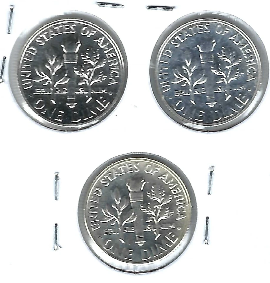 1959+1960+1961 Three Proof Silver Roosevelt Dimes! - Image 2 of 2