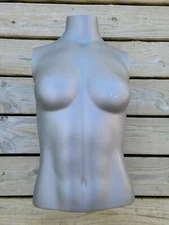 Greneker Women's Torso Mannequin JESSICA Upper Body Lady's Gray READ