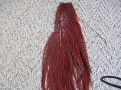 metz saddle grade 2 chocolate brown rooster cape hackle feathers half