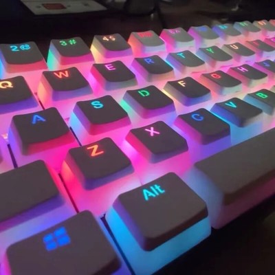 Keycaps 108 Keys Pudding Keycap ,Mechanical Keyboard RGB Gamer Backlit Key Caps