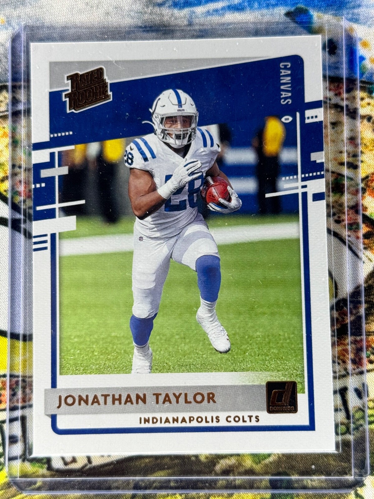 2020 Donruss Rated Rookie - SP Canvas #317 Jonathan Taylor RC - Mint