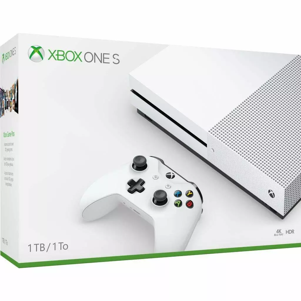 Console Xbox One S - 1 Terabyte + HDR + 4K Streaming + Jogo