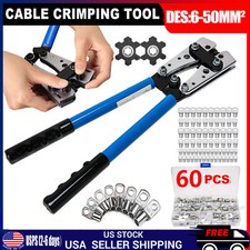 Crimping Pliers Cable Plug Crimping Tool Battery Cable Lug Hex Crimper 6-50mm²