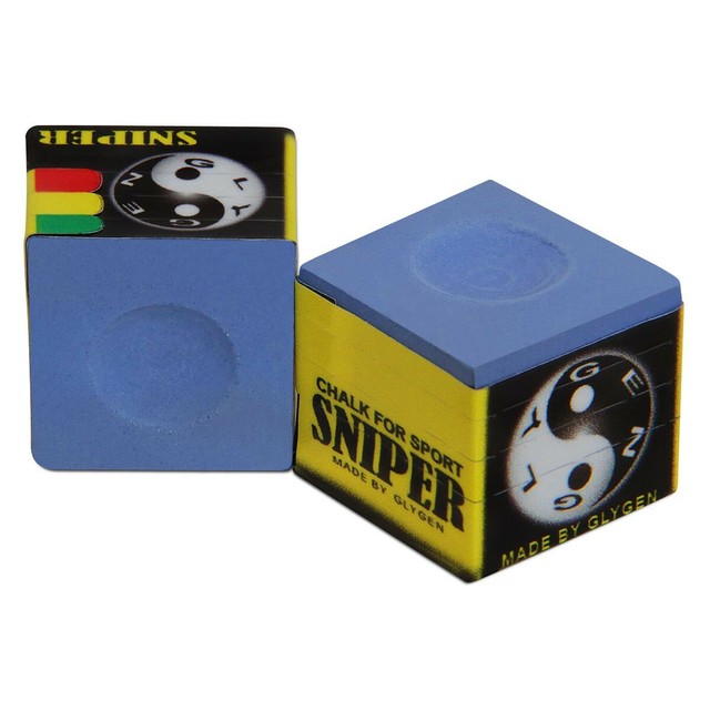 SNIPER Pool cue Billiard CHALK BLUE One piece Generation for sale
