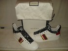 100% AUTHENTIC NEW WOMEN GUCCI NEW ACE LACE DETAIL HIGH TOP SNEAKERS US 12 D — photo 5