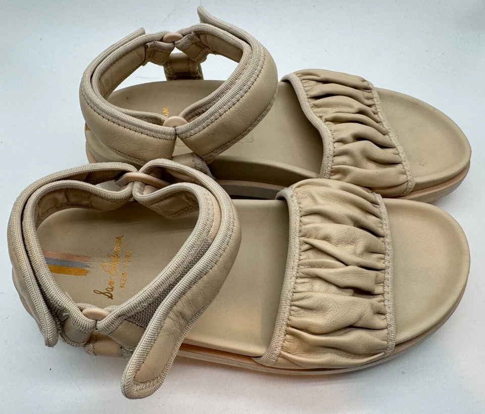 Sandalias Sam Edelman Edythe de cuero con suela crema MUJER TALLA 9 zapatos Foto 2 de 4