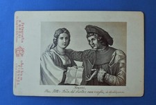 Foto epoca Gabinetto Brogi Firenze Pitti Andrea Del Sarto Autoritratto moglie