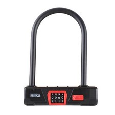 4 Digit Combination D Lock 12mm Vinyl Coated Motorbike Bicycle Security Lock