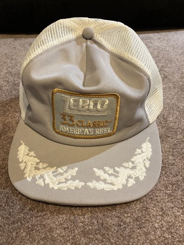 Vtg Zebco 33 Classic Reels Trucker Hat 